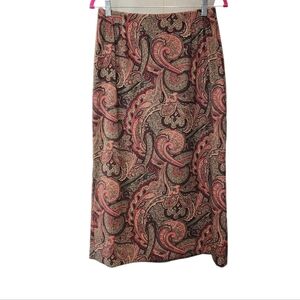 JM Collection Paisley Pencil Skirt